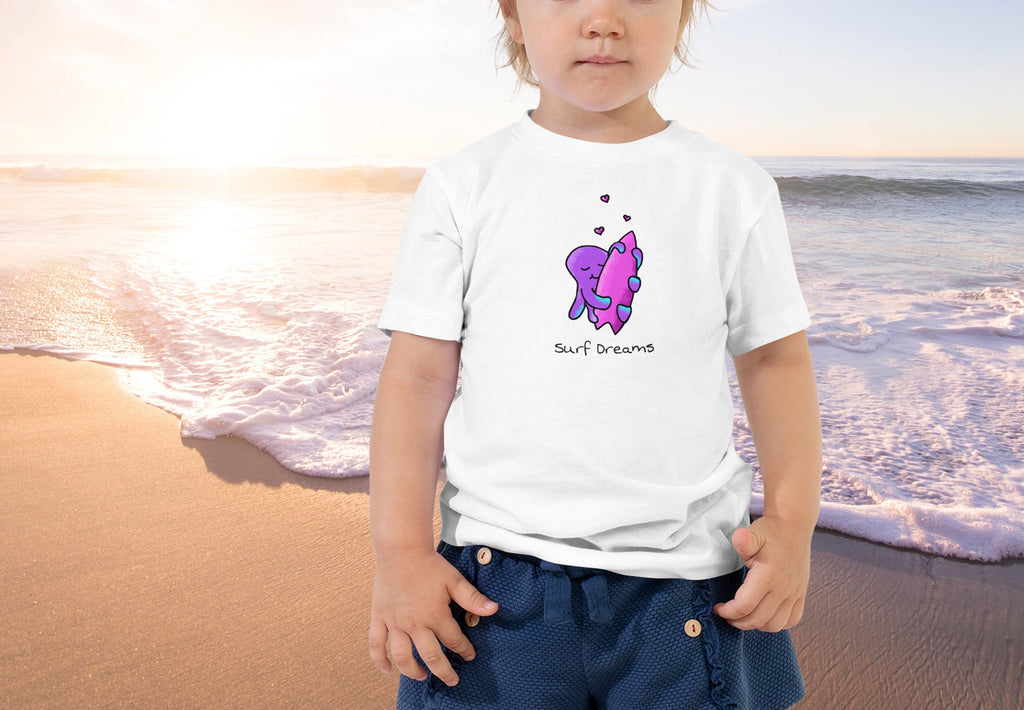Surf dreams toddler t-shirt for the ocean lovers <3 Perfect gift for your future surf buddy, for all groms and wannabe surfers