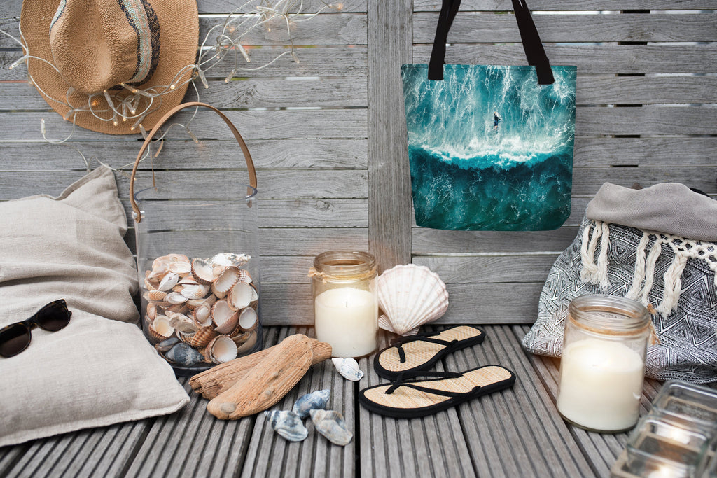 When in doubt, paddle out tote bag for surfers