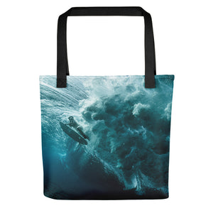 Wave surf tote bag - Take me to the ocean duck-dive surf tote bag