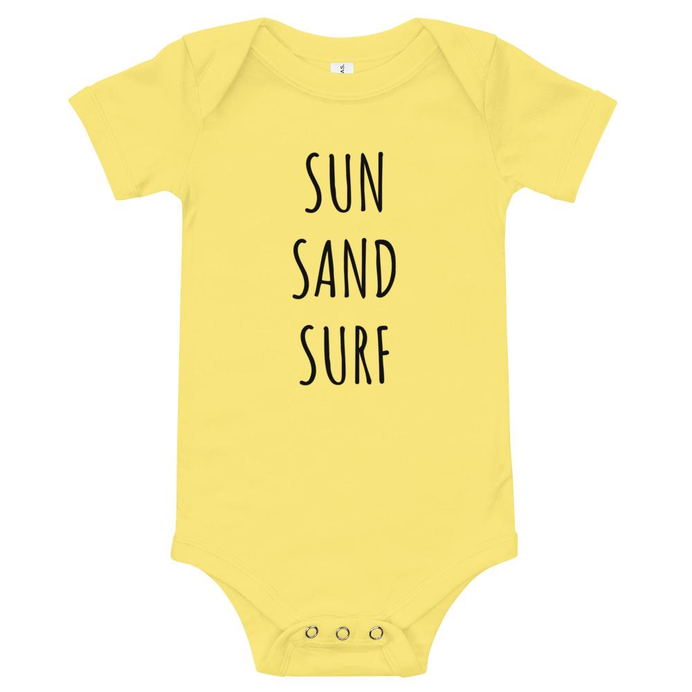 Sun sand surf baby clothes - Sun Sand Surf Baby short sleeve one piece -