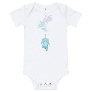 Elephant yoga baby clothes - Bubble yoga - elephant fun baby romper
