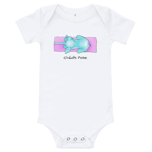 Baby yoga romper with elephant - Child’s Pose Baby Elephant Yoga Romper <3