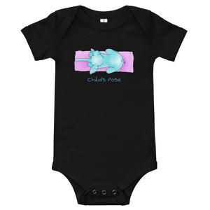 Baby yoga romper with elephant - Child’s Pose Baby Elephant Yoga Romper <3