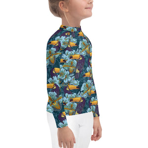 Tropical tuscan birds Kids Rash Guard