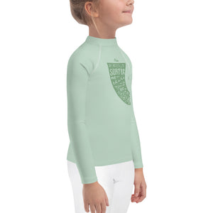 Rash guard with sun protective fabric for the beach surf child rash guard surf kids rash guard