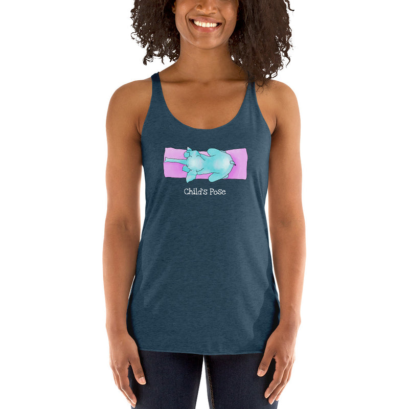 Rest in Child Pose Women's Racerback Tank