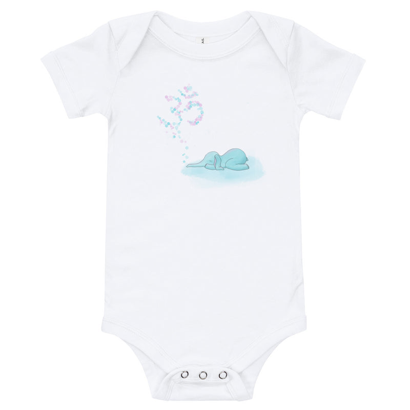 Ommm yoga elephant baby clothes - Omm bubbly yoga elephant <3