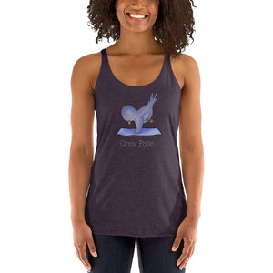 Crow pose yoga clothes - Crow pose women's racerback tank top