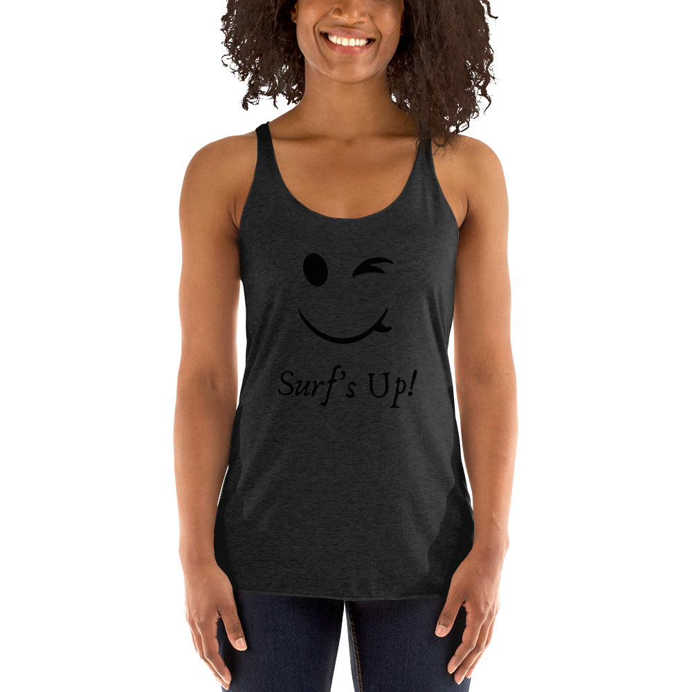 Surfboard smiley shirt - Surfboard smiley - Women's Racerback Tank