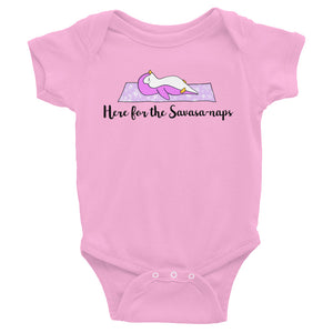 Here for the Savasa-naps baby yoga romper / bodysuit / similar to onesie. Baby yoga clothes,