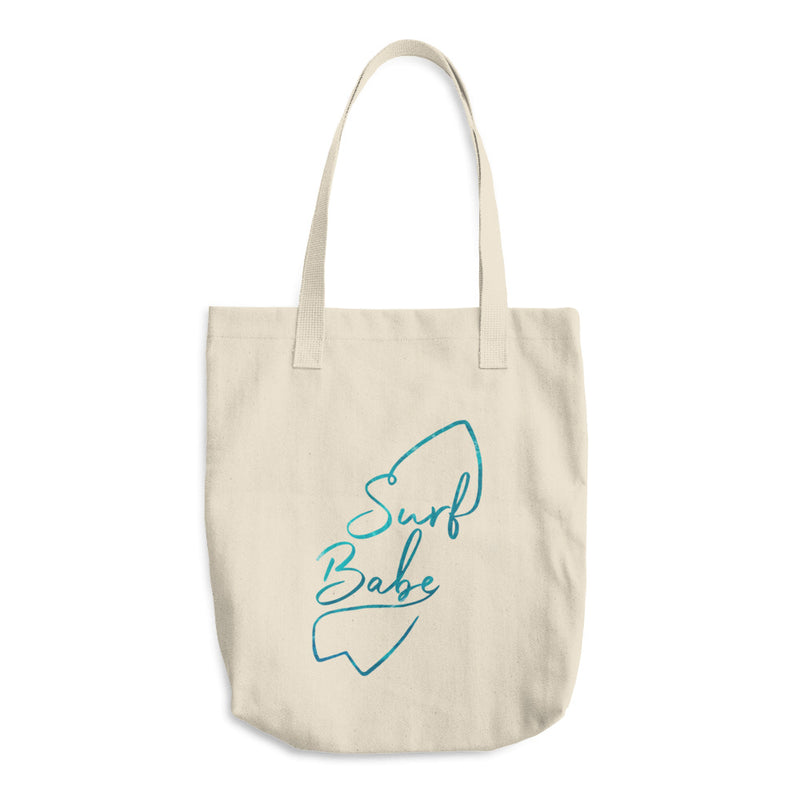 Surf babe tote bag - Ocean Colour surf babe Organic Cotton Tote Bag