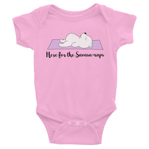 Savasa-naps yoga clothes for baby - Here for the Savasa-naps yoga bodysuit / romper / similar to onesie. Yoga baby collection.