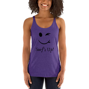 Surfboard smiley shirt - Surfboard smiley - Women's Racerback Tank