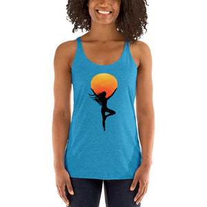 Yoga tree pose Women's Racerback Tank