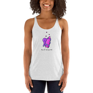 Surf dreams octopus hug women's racerback tank <3