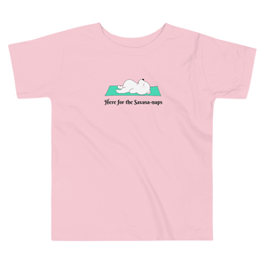 Here for the Savasa-naps bear savasana tee for toddlers