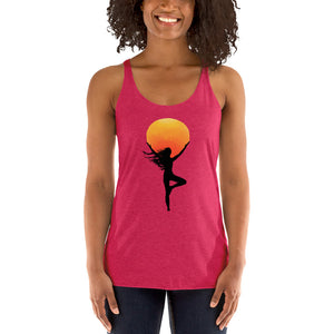 Yoga tree pose Women's Racerback Tank