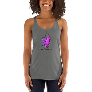 Surf dreams octopus hug women's racerback tank <3