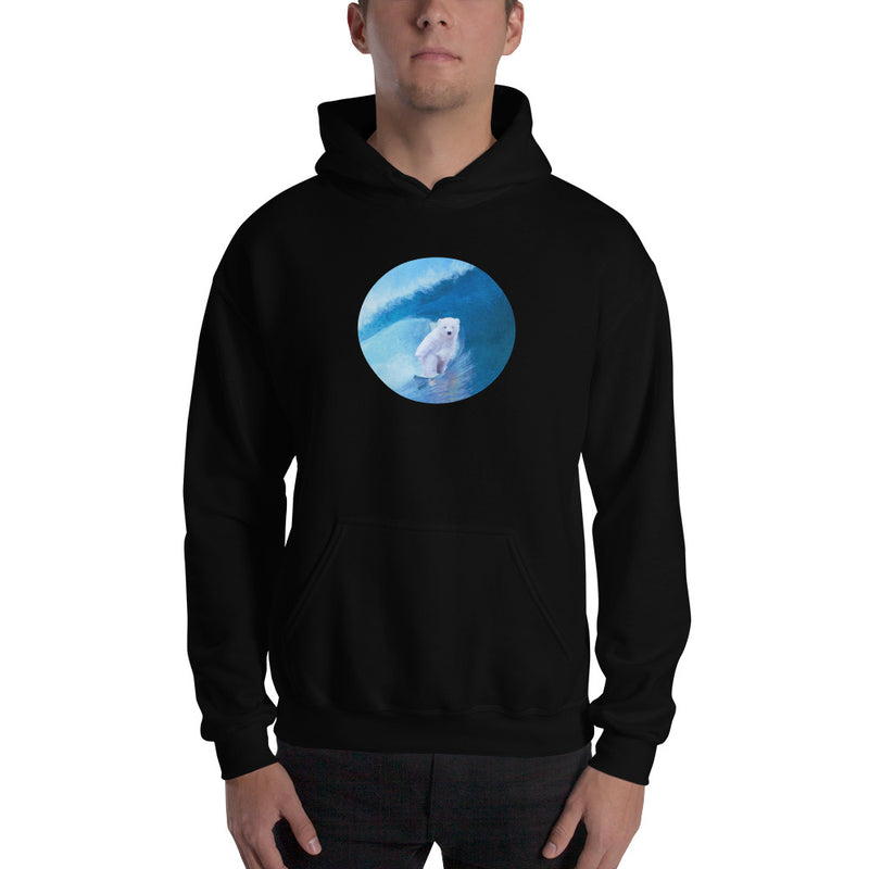 Cool water surfing hoodie - Cool water surfing hoodie in black