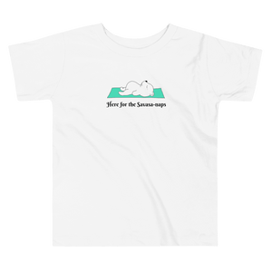 Here for the Savasa-naps bear savasana tee for toddlers