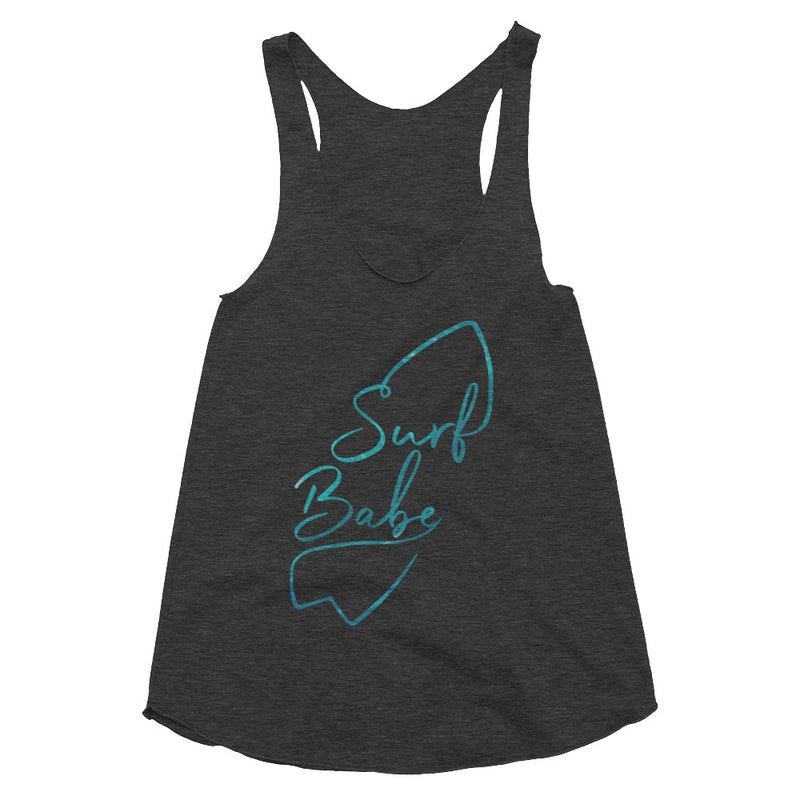 Surf babe tank top - Ocean Colour Surf Babe Women's Tri-Blend Racerback Tank