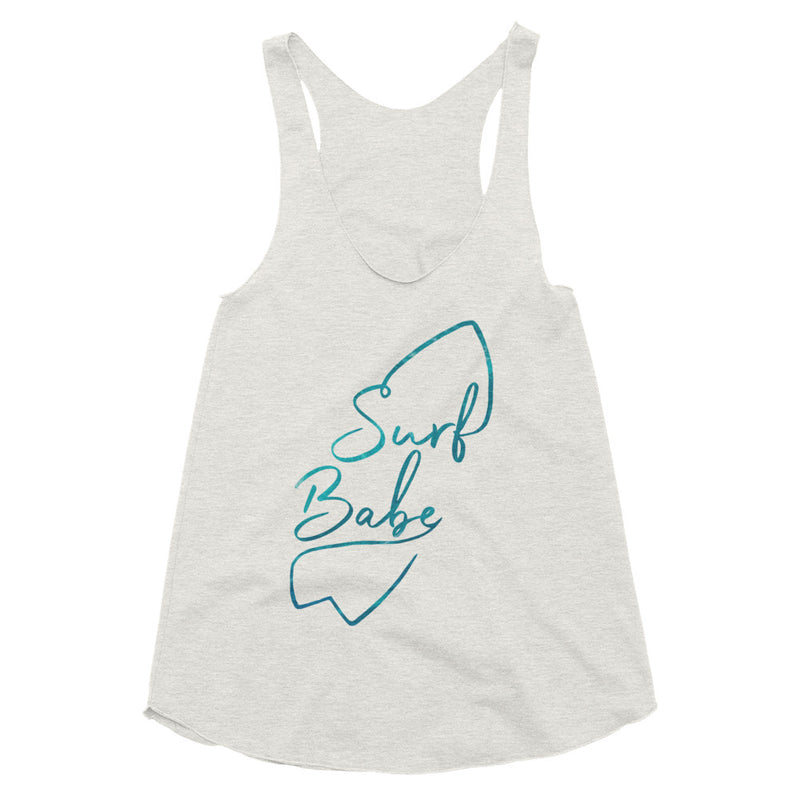 Surf babe tank top - Ocean Colour Surf Babe Women's Tri-Blend Racerback Tank