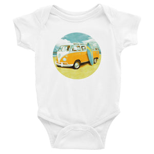 Surf van baby romper for future surfers