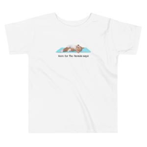 Here for the Savasa-naps shirt - Toddler Short Sleeve Tee Savasana