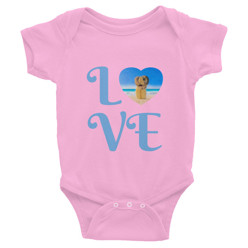 Surf baby bodysuit, romper, baby grow, similar to onesie. Surfer sloth. Love LOVE