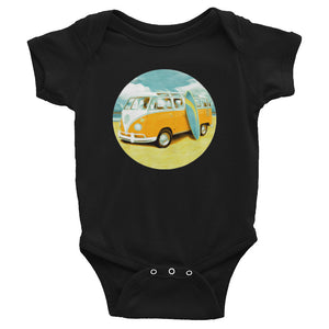 Surf van baby romper for future surfers