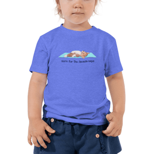 Here for the Savasa-naps shirt - Toddler Short Sleeve Tee Savasana