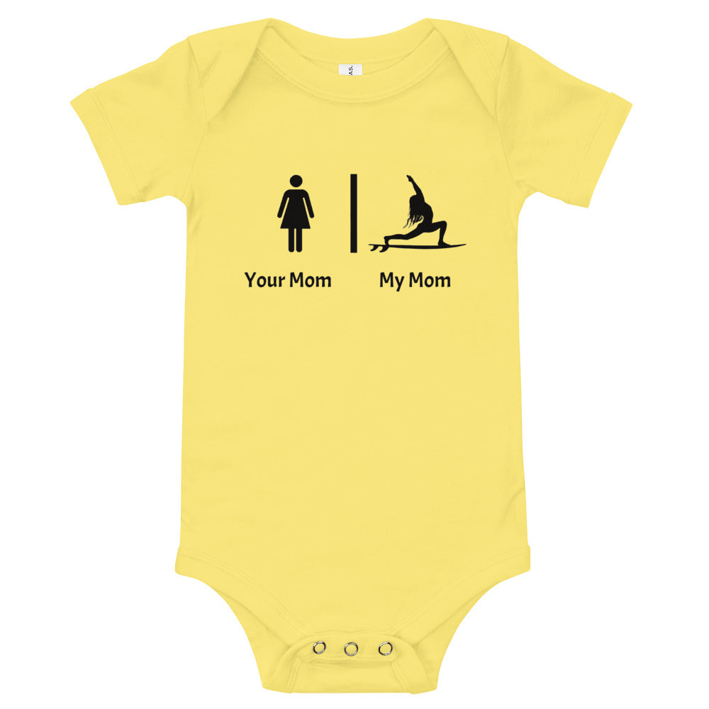My mom your mom funny yoga shirt – Surfersandyogis