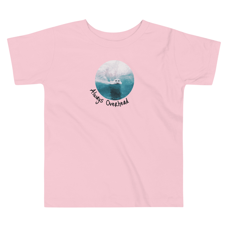 Grom surf gift - Pink always overhead scared hamster toddler t-shirt