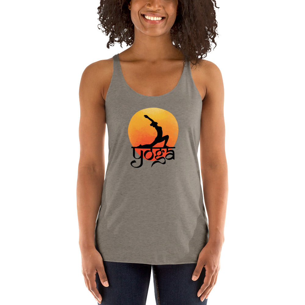 Sunset yoga women clothes - Sunset Yoga Women's Racerback Tank