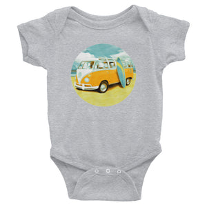 Surf van baby romper for future surfers