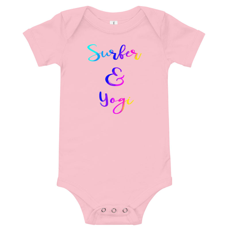 Surf and yoga baby romper - Surfer and Yogi baby romper