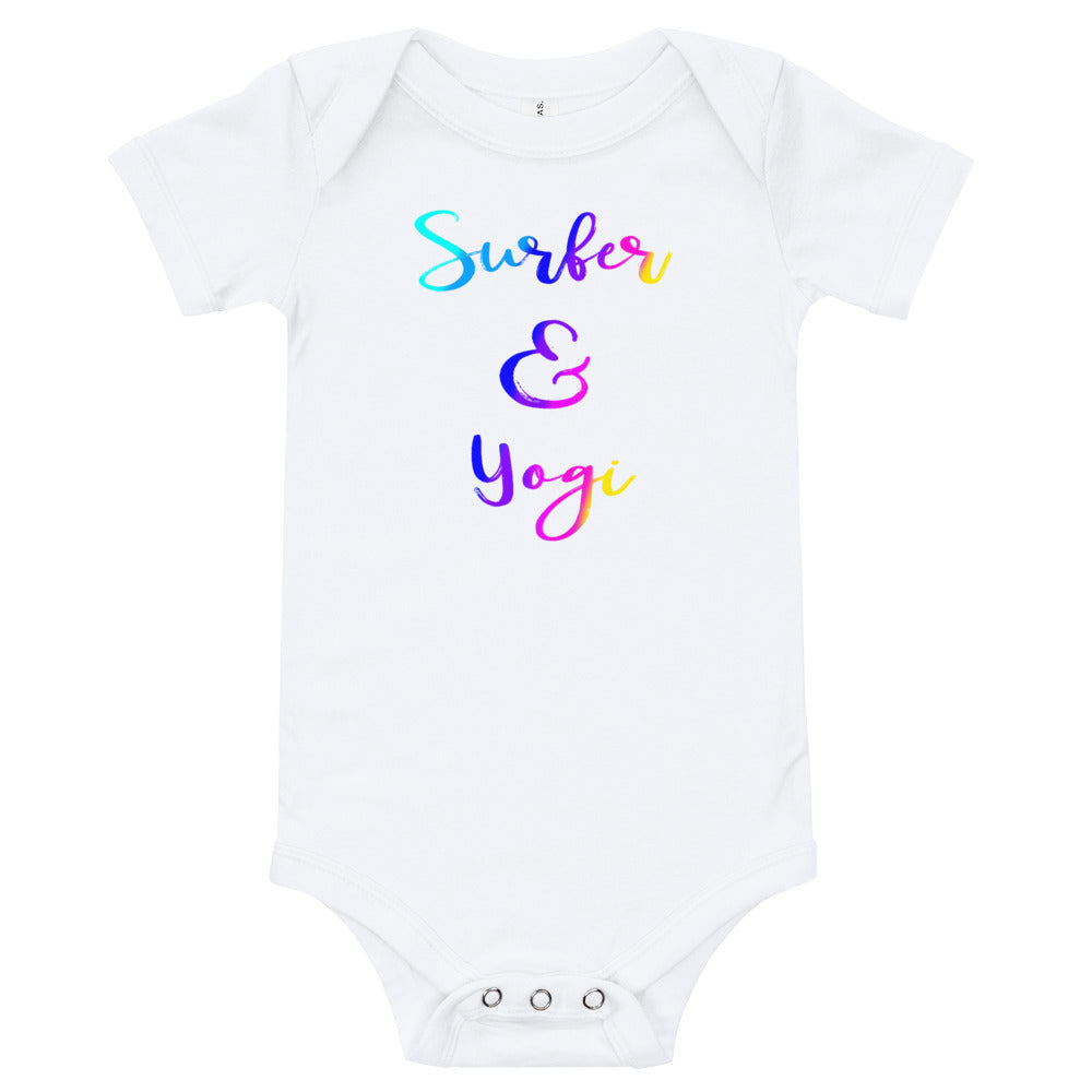 Surf and yoga baby romper - Surfer and Yogi baby romper