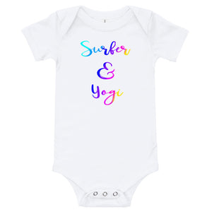 Surf and yoga baby romper - Surfer and Yogi baby romper