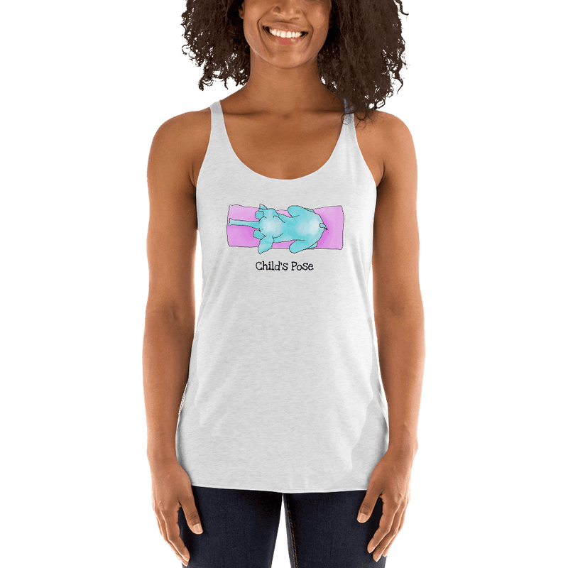 Rest in Child Pose Women's Racerback Tank