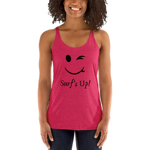 Surfboard smiley shirt - Surfboard smiley - Women's Racerback Tank