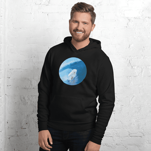 Cool bear surfingUnisex hoodie