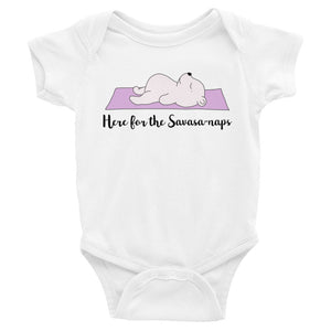 Savasa-naps yoga clothes for baby - Here for the Savasa-naps yoga bodysuit / romper / similar to onesie. Yoga baby collection.