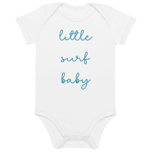 little surf baby surfer gift in white