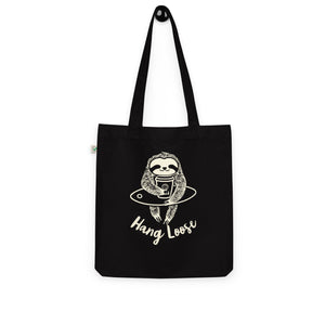 Sloth Surfer's Companion: Hang Loose Organic Tote Bag for Eco-Friendly Coffee Lovers | Surfersandyogis