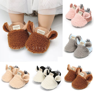 Super cute fuzzy baby shoes