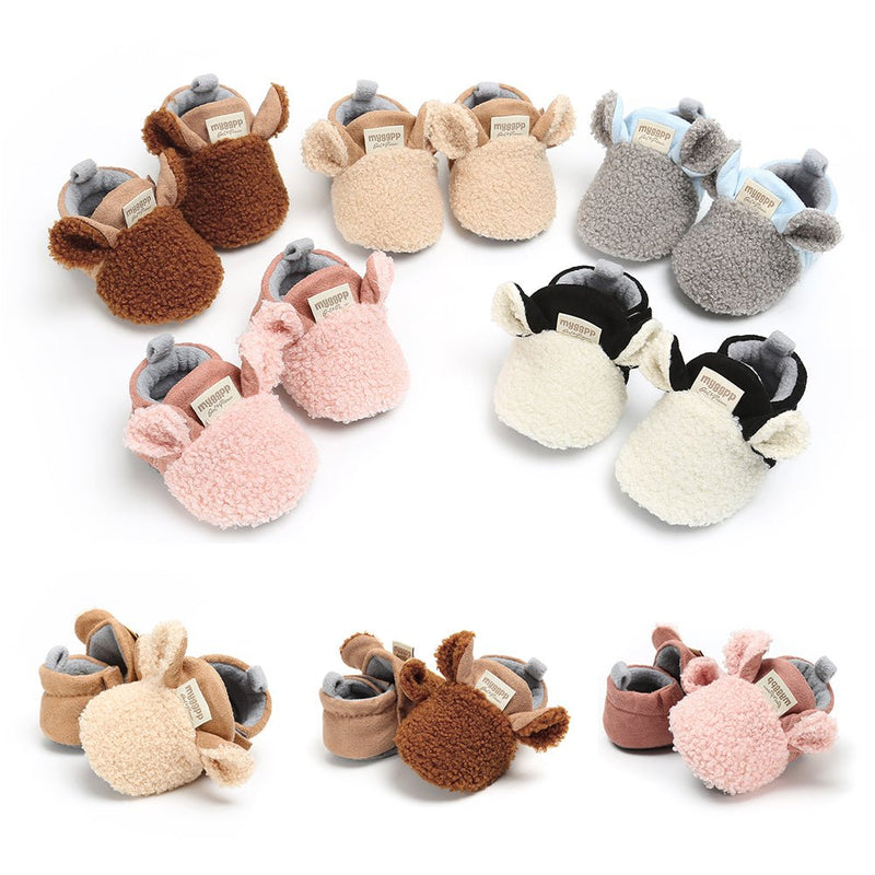 Super cute fuzzy baby shoes