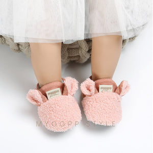 Super cute fuzzy baby shoes