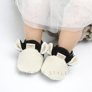 Super cute fuzzy baby shoes