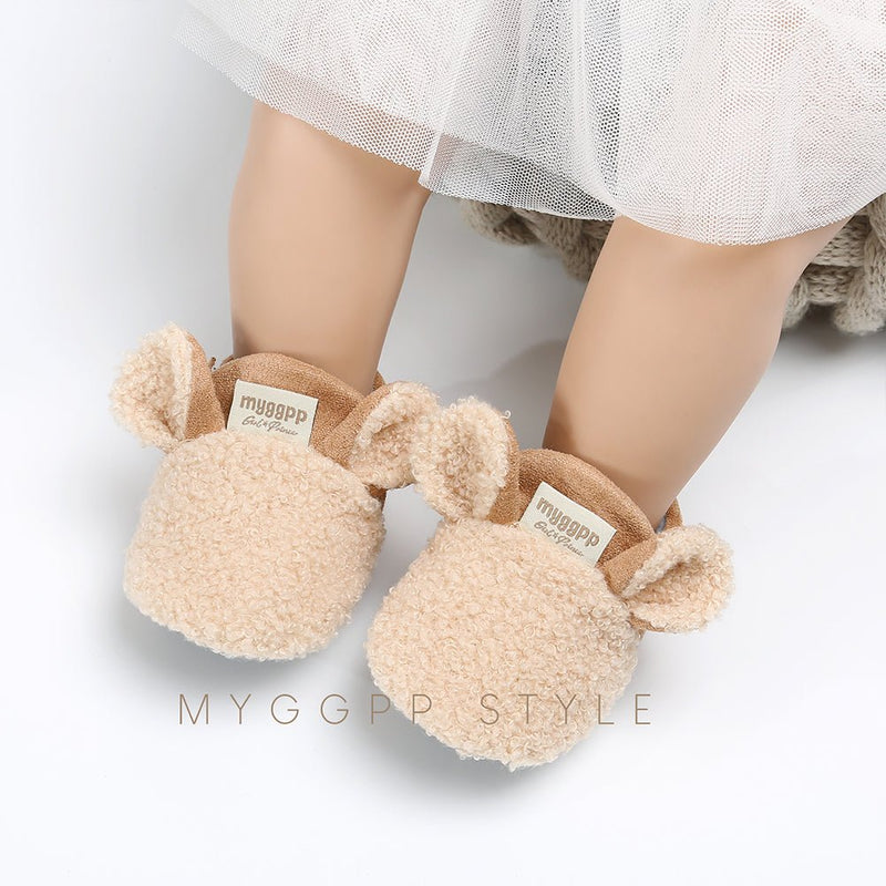 Super cute fuzzy baby shoes