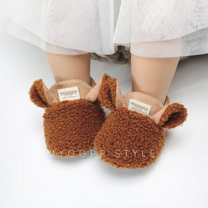 Super cute fuzzy baby shoes